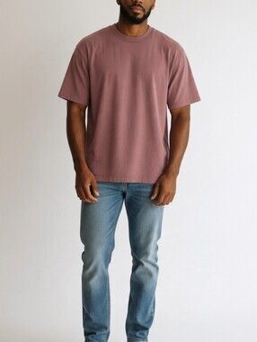 No Boundaries Men's Crewneck Tee in Dusty Rose